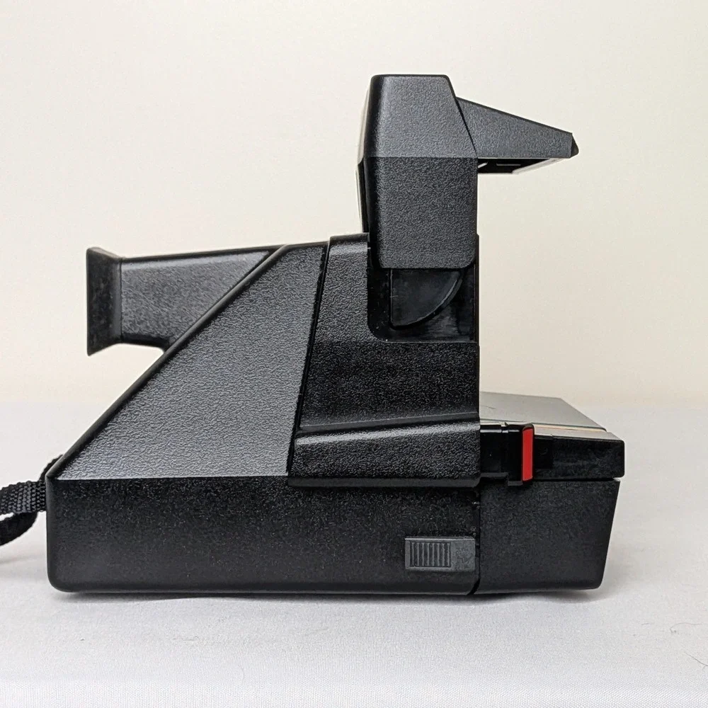 Polaroid OneStep 600 Instant Film Camera Black Rainbow Vintage 80s OS600 WORKING